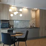 With An Impressive Terrace On The Roof Of The House - Private Free Car Parking