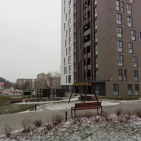 With An Impressive Terrace On The Roof Of The House Apartment Vilnius